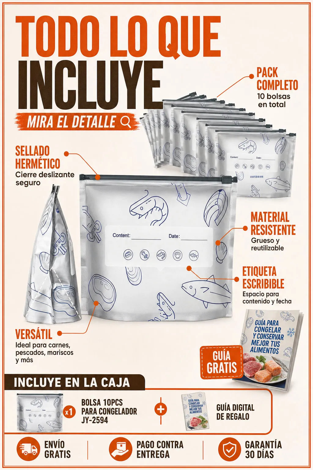 Bolsas para congelador JY-2594