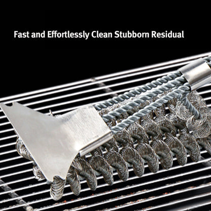 Cepillo para Parrilla 3 en 1 - Limpieza Profunda y Rápida (Acero Inoxidable)